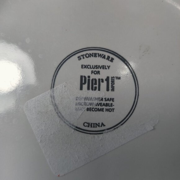 Pier 1 "Bear" Etched Dinner Plate makes any meal an adventure, Black on White - Picture 4 of 5